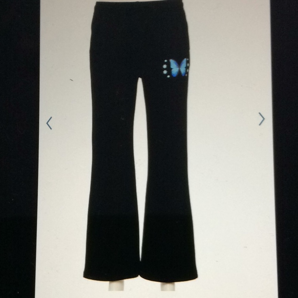 Mighty Fine Juniors Butterfly Flare Fleece Pants